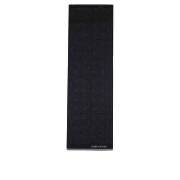 lv丝巾, Louis Vuitton | Louis Vuitton My Monogram Eclipse Scarf Black商品图片 