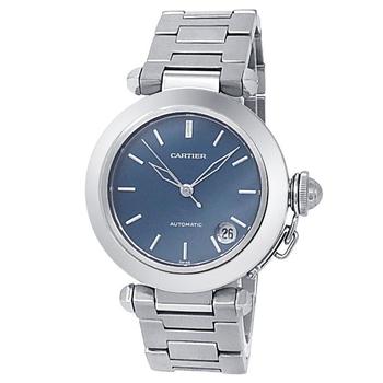 卡地亚男表正品, [二手商品] Cartier | Pre-owned Cartier Pasha Automatic Blue Dial Mens Watch 2324商品图片 