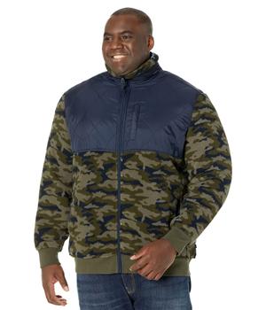 推荐Big & Tall Quilted Camouflage Sherpa Fleece商品