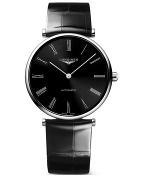 Longines | Longines La Grande Classique Automatic Black Dial Leather Strap Women's Watch L4.918.4.51.2 7.4折