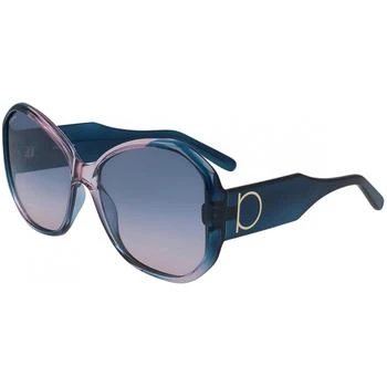 推荐Salvatore Ferragamo Women's Sunglasses - Blue Gradient Lens Butterfly | SF942S 431商品