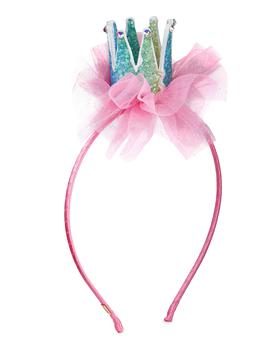 商品Bari Lynn | Girl's Glittered 3D Tulle Crown Crystal Headband,商家Neiman Marcus,价格¥173图片