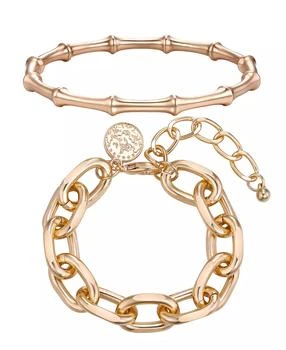 Macy's | Gold-Plated Link Chain Bracelet and Bangle,商家Macy's,价格¥283