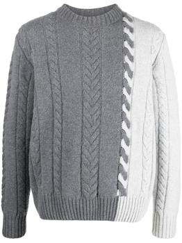 推荐Maison Kitsuné Men's  Grey Other Materials Sweater商品
