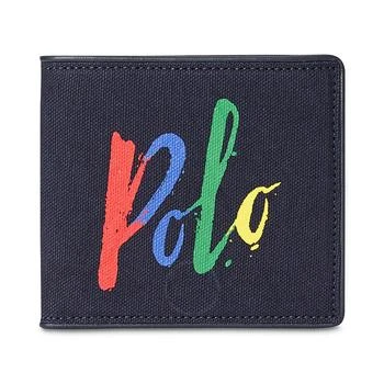 Ralph Lauren | Navy/410 Men's Rainbow Logo Canvas Wallet 满$200减$10, 满减
