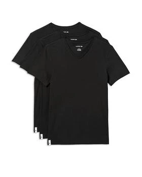 Lacoste | Cotton V Neck Tees, Pack of 3,商家Bloomingdale's,价格¥242