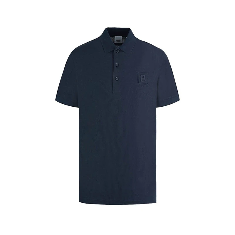 Burberry | 博柏利 男士海军蓝色棉质徽标短袖Polo衫80530251,商家VPF,价格¥1227