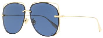 Dior | Dior Women's Halo Sunglasses Stellaire 6 J5GA9 Gold 61mm商品图片,3.2折×额外9折, 额外九折