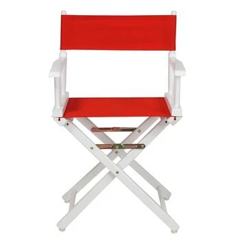 Casual Home | 18" Director's Chair White Frame-Red Canvas,商家Premium Outlets,价格¥668