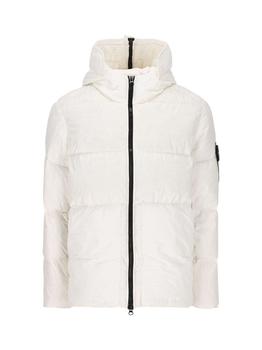 stone island羽绒服是什么牌子, Stone Island | Stone Island Logo Patch Zip-Up Puffer Jacket商品图片 9.1折起