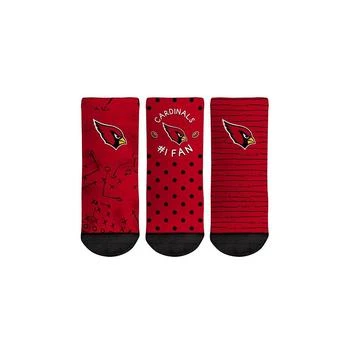 Rock 'Em | Toddler Boys and Girls Socks Arizona Cardinals #1 Fan 3-Pack Crew Socks Set,商家Macy's,价格¥150