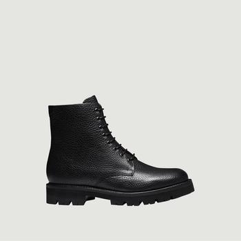 推荐Hadley boots in hammered calf leather black grain Grenson商品