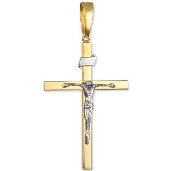 Macy's | Two-Tone Crucifix Pendant in 14k Gold & White Gold,商家Macy's,价格¥8179