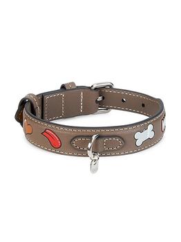 商品Anya Hindmarch | Small Stickers Leather Dog Collar,商家Saks Fifth Avenue,价格¥1431图片