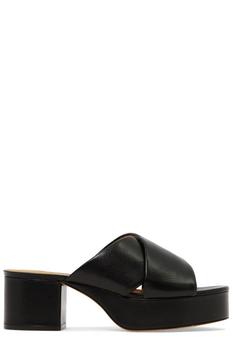 秋装Crossover Culture, Marni | Marni Crossover-Strap Slip-On Heeled Sandals商品图片 3.9折起