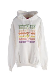 ireneisgood, IRENEISGOOD | Ireneisgood Women's White Cotton Sweatshirt商品图片 