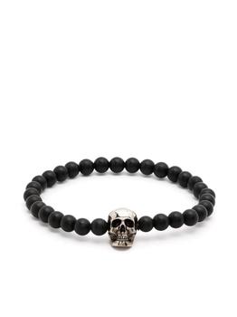 商品Alexander McQueen | Alexander McQueen Skull Bracelet With Black Pearls,商家Italist,价格¥2221图片