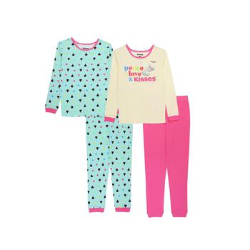 AME | Little Girls Hershey's Tops and Pajamas, 4-Piece Set商品图片,6折