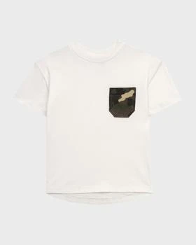 推荐Kid's T-Shirt W/ Camouflage-Print Pocket, Size 2-6X商品
