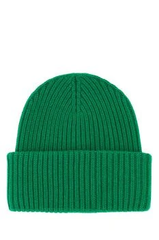 推荐Green wool blend beanie hat商品