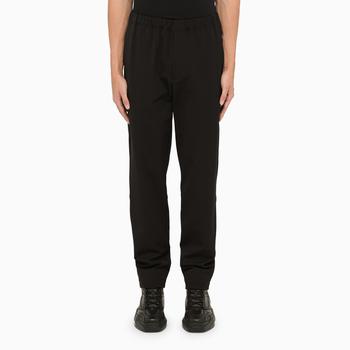 推荐Regular black trousers in a technical fabric商品