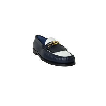 加拿大celine鞋, Celine | Celine Luco Polished Maillons Triomphe Mocassins Navy White商品图片 7.4折