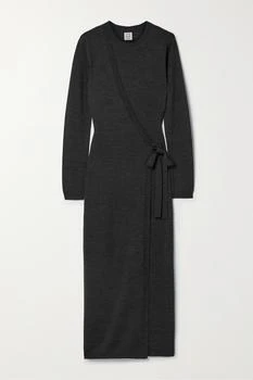 Totême | 羊毛中长连衣裙围裹式开襟衫套装 5.9折×额外9.7折, 额外九七折