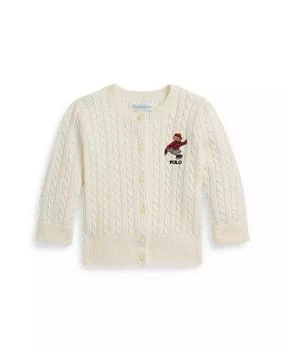 Ralph Lauren | Baby Girls Bear Mini-Cable Knit Sweater,商家Macy's,价格¥438