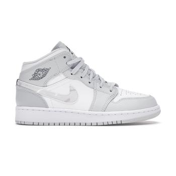 aj女鞋多少钱, Jordan | Air Jordan 1 Mid Grey Camo (GS)商品图片 