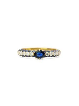 Stevie Wren | Blue Sapphire & Diamond Cirque Ring,商家KIRNA ZABÊTE,价格¥26560