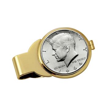 推荐Men's JFK 1964 First Year of Issue Half Dollar Coin Money Clip商品