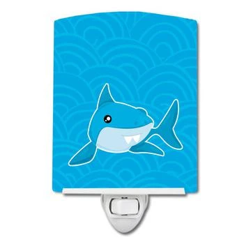 Caroline's Treasures | Shark with Waves Ceramic Night Light,�商家Verishop,价格¥205