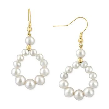 Effy | EFFY® Freshwater Pearl (4-7mm) Circle Drop Earrings in 14k Gold 8.3折, 独家减免邮费