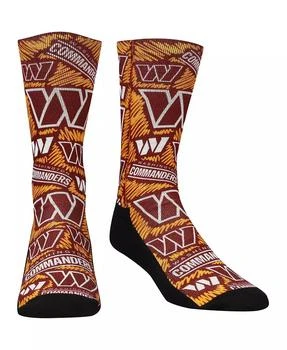 Rock 'Em | Youth Boys and Girls Socks Burgundy Washington Commanders Logo Sketch Crew Socks,商家Macy's,价格¥135