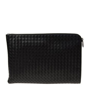 商品Bottega Veneta | Bottega Veneta 葆蝶家 男士黑色羊皮编制手拿包 406021-V4651-1000,商家Beyond Chinalux,价格¥9072图片