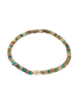 商品Luis Morais | Jade Sun Symbol Beaded Bracelet,商家Saks Fifth Avenue,价格¥1779图片