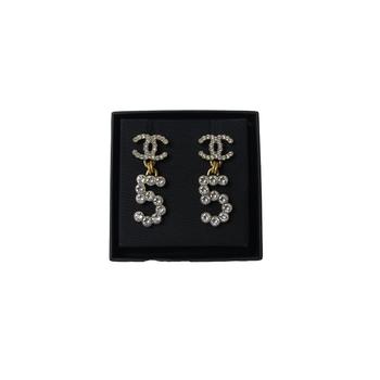 Chanel | Chanel CC Logo Number No 5 Dangle Crystal Earring商品图片,额外9.5折, 额外九五折