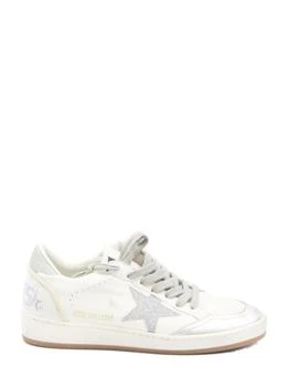 Golden Goose | Golden Goose Deluxe Brand Ball Star Glittered Lace-Up Sneakers,商家Cettire,价格¥3951