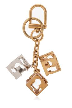 Tory Burch Logo Cubes Chain-Linked Keyring product img