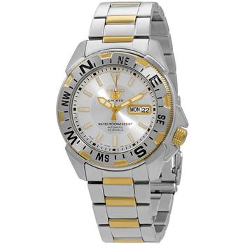 精工机械表真假, Seiko | 5 Automatic Silver Dial Mens Watch SNZF08J1商品图片 5.3折