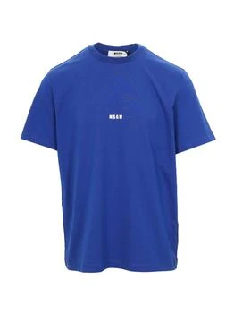 推荐MSGM Logo Printed Crewneck T-Shirt商品