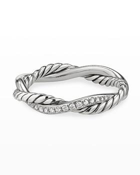 商品David Yurman | Petite Infinity Twisted Ring with Pave Diamonds,商家Neiman Marcus,价格¥3438图片