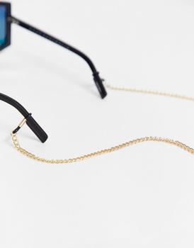 ASOS | ASOS DESIGN sunglasses chain in gold tone商品图片,