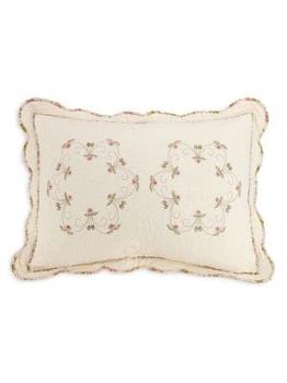 商品Modern Heirloom | Felisa Floral Embroidered Pillow Sham,商家Saks OFF 5TH,价格¥152图片
