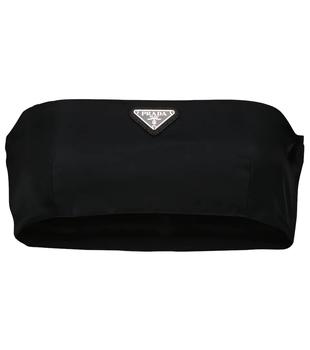 Prada | Logo Re-Nylon bandeau top商品图片,