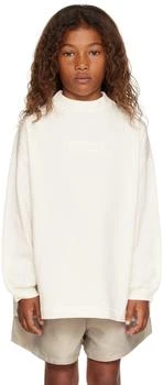 Essentials | Kids Off-White Bonded Long Sleeve T-Shirt,商家Ssense US,价格¥220