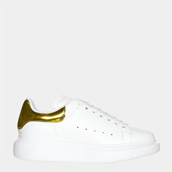 推荐Alexander Mcqueen White/ Metallic Yellow Oversized Sneaker Size EU 38商品