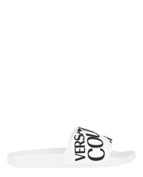 范思哲男鞋海淘, Versace | Mens Logo Rubber Slides商品图片 6.2折起
