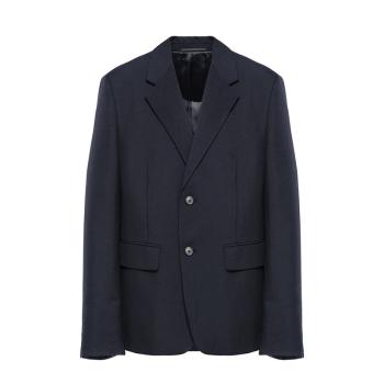 Prada | 【预售3-7天】PRADA/普拉达 21年秋冬 男士蓝色单排扣羊毛混纺外套UGM169_1Y7M_F0008_S_212商品图片,8折, 包邮包税