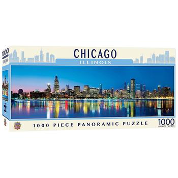 商品Masterpieces Puzzles | Chicago Illinois 1000 Piece Panoramic Puzzle,商家Walgreens,价格¥209图片